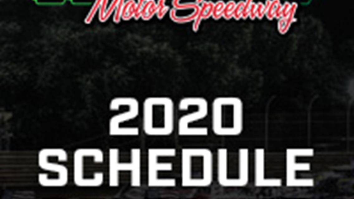 Speedway Officials Release 2020 Schedule of Events