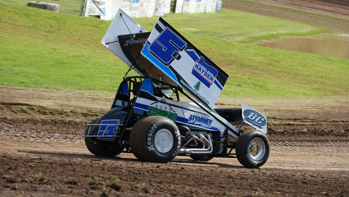 Dills Flips While Racing for Lead at Coos Bay Speedway