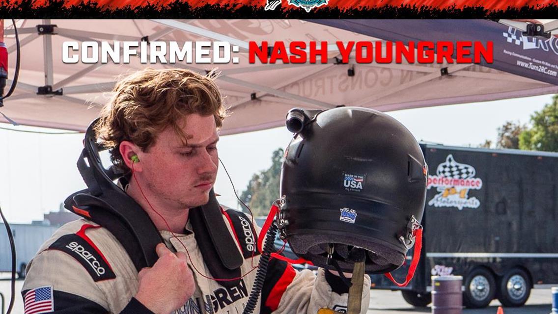 Nash Youngren Confirmed for CARS Tour West Pro Late Model at All American Speedway in Roseville!