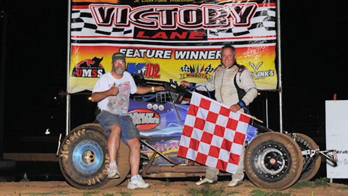 Johnny Parsons III in SCVR Victory Lane 7-20-12 following his fifth TSCS win of the season.