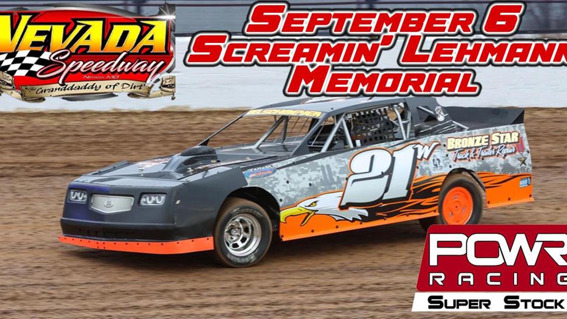 POWRi Super Stocks to Earn National Points at Nevada Speedway’s ‘Screamin Lehmann’