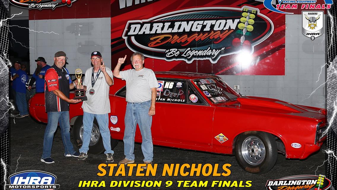 Darlington Dragway Captures IHRA Division 9 Summit Team Finals Title