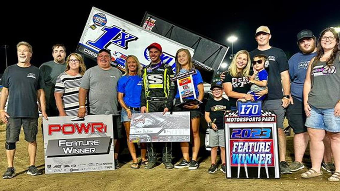 Jake Bubak Banks Victory in I-70 Motorsports Park Debut with POWRi 410 BOSS