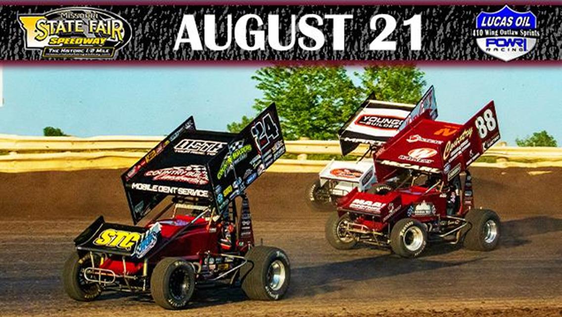 POWRi 410 Outlaws Highlight Missouri State Fair Speedway Showcase