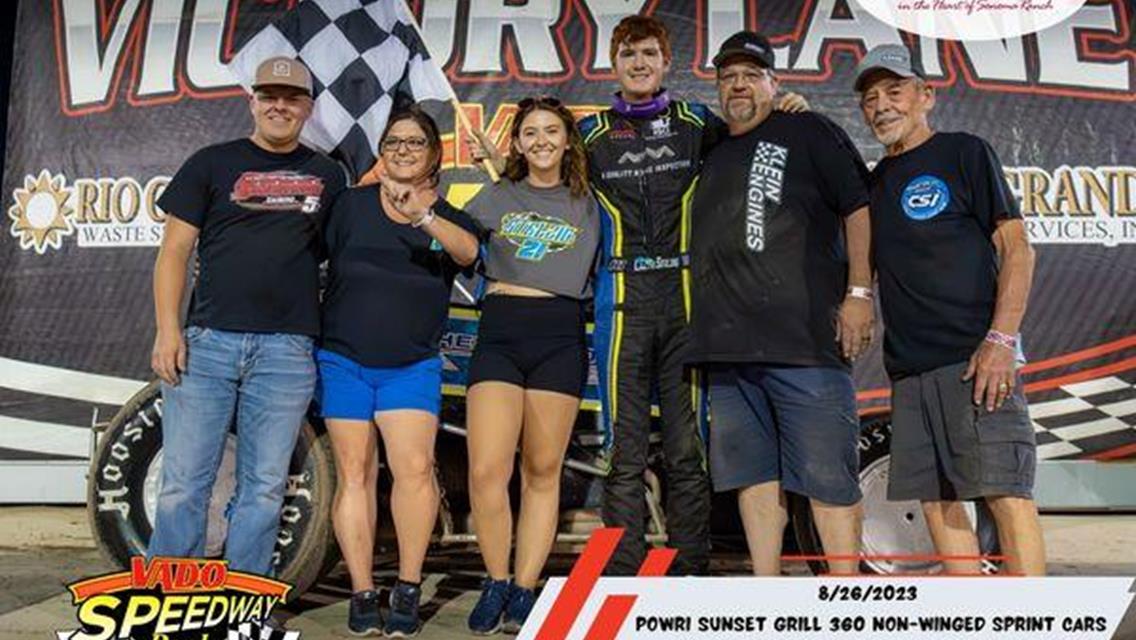 Caleb Stelzig Shines in Vado Speedway Park Return Win with POWRi NMMRA