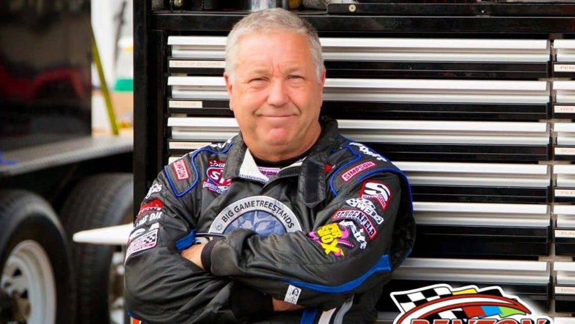 Sammy Swindell makes a day view at Benton Speedway for the Jim Hall Memorial