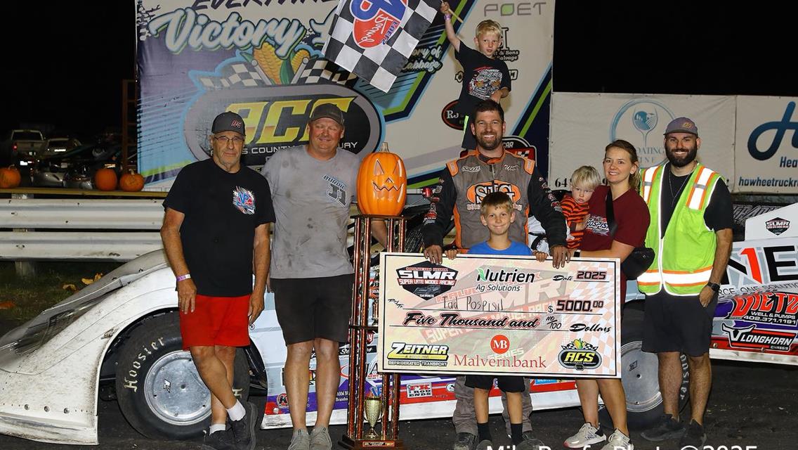 Adams County Speedway (Corning, IA) – Malvern Bank East &amp; West Series – Pumpkin Dash – October 4th, 2025. (Mike Ruefer photo)