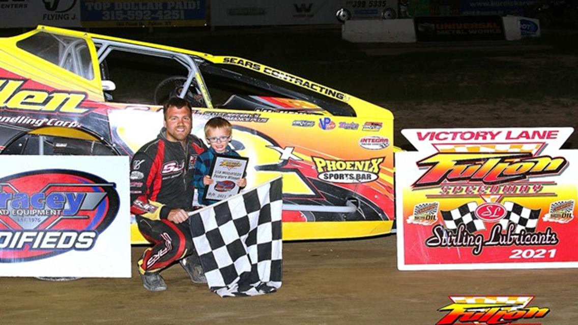 Tim Sears Jr. Wins His Second Straight Fulton Speedway Modified Feature