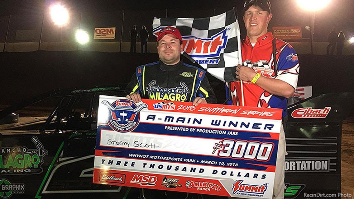 Stormy Scott sails to USMTS win at Whynot