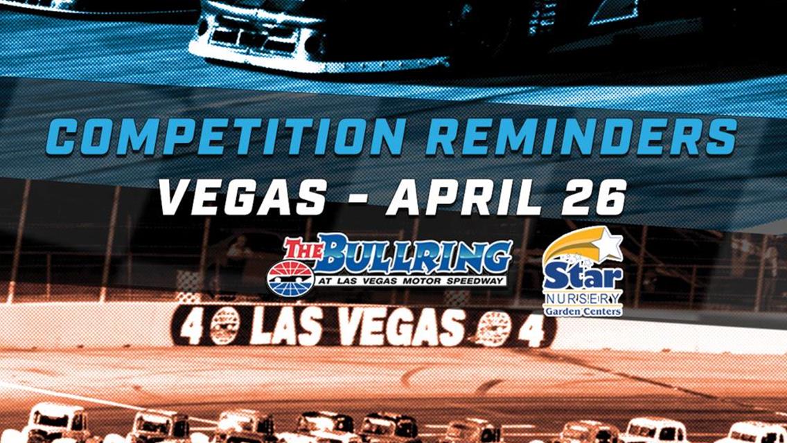 Vegas Bullring 4.26 Competition Reminders: Schedule, Entry Info, Host Hotel