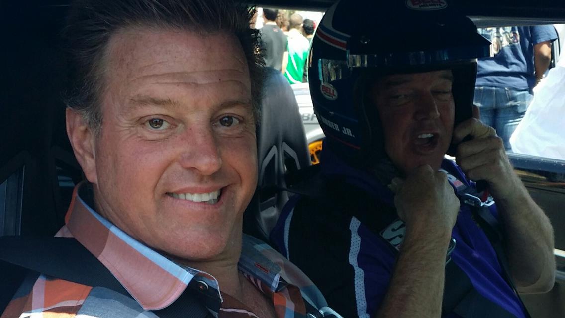 Al Jr. and Robby Unser Post Great Times Sunday, Chip Foose gets a ride with Al Jr.