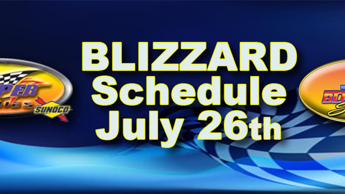 Schedule for Delayed Events on July 26th