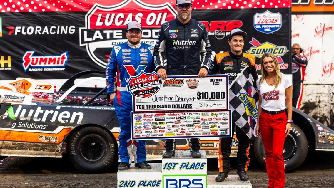 Huset’s Speedway (Brandon, SD) – Lucas Oil Late Model Dirt Series – Silver Dollar Nationals – July 17th-19th, 2025. (Heath Lawson photo)