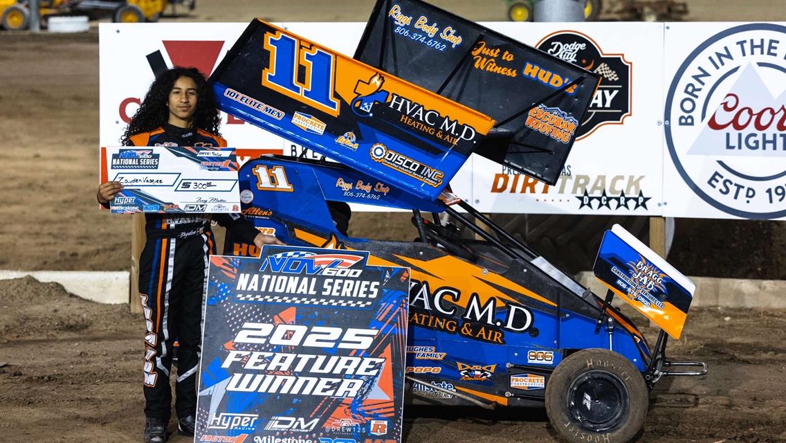 Friesen, Vasquez, Roberts, and Wanger Battle to NOW600 National Series Winson Friday at Dodge City Raceway Park