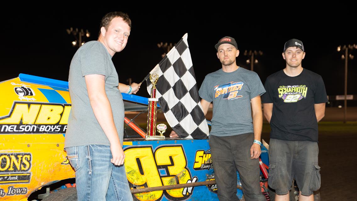 Sauerman gets unexpected victory, Nelson and Davis take first wins of the year