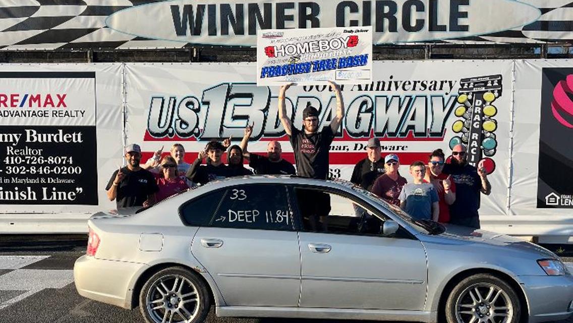 Nathan Mendenhall takes home the win in the 1st DAILY DRIVER at US 13 Dragway