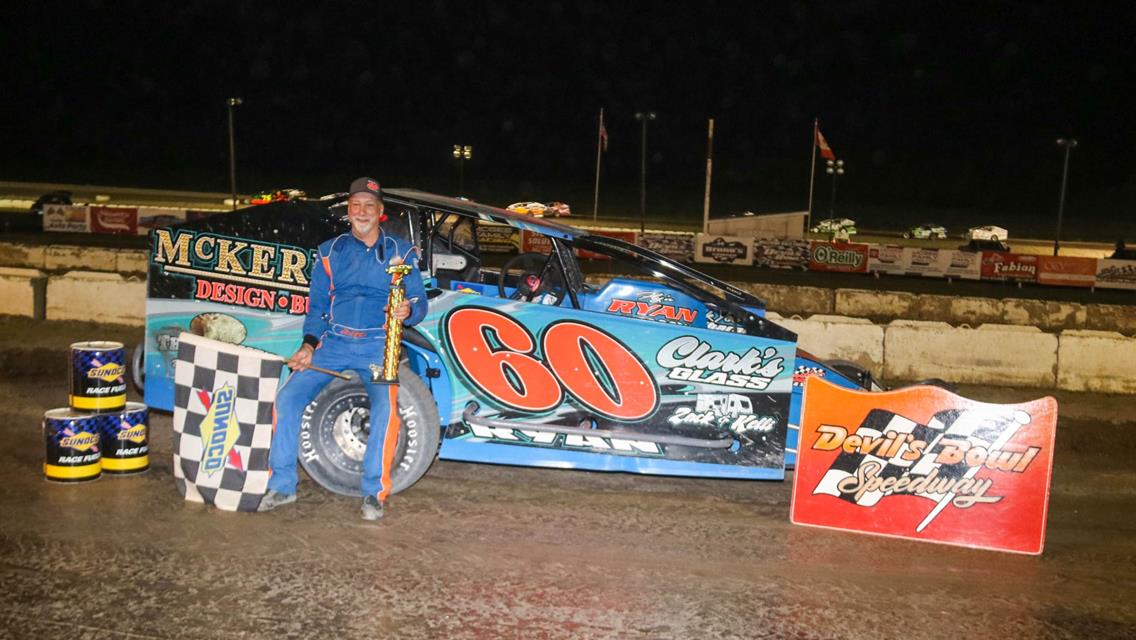 Jimmy Ryan Back On Top at Devil’s Bowl Speedway; Tyler Travis claims biggest limited race of the year, Bachand earns first win