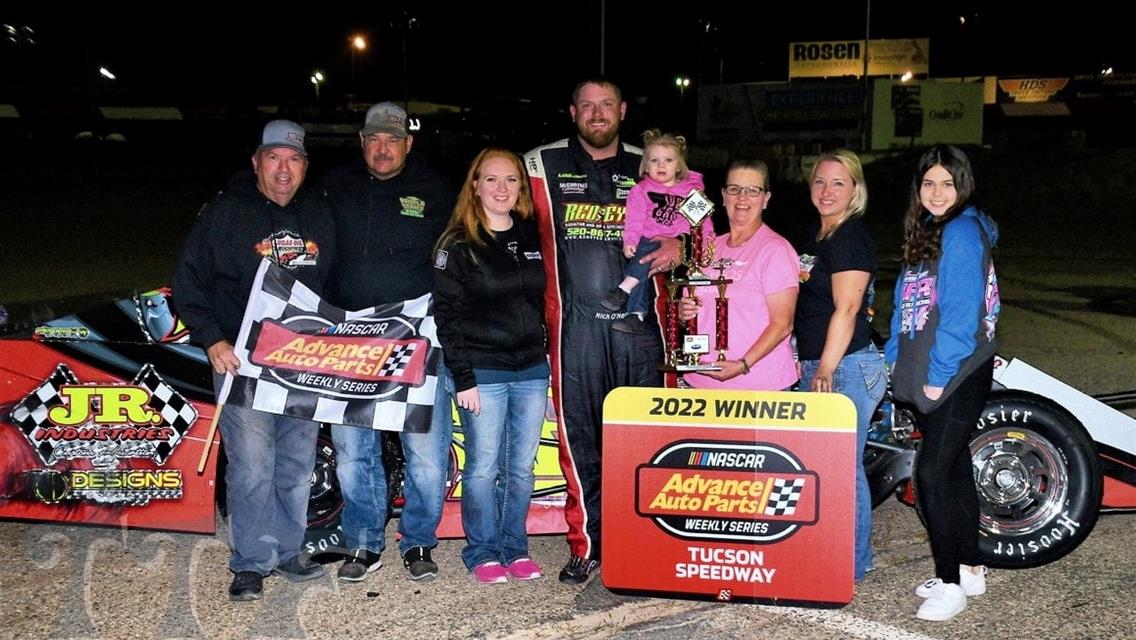 Nick O&#39;Neil back in victory lane at Tucson Speedway