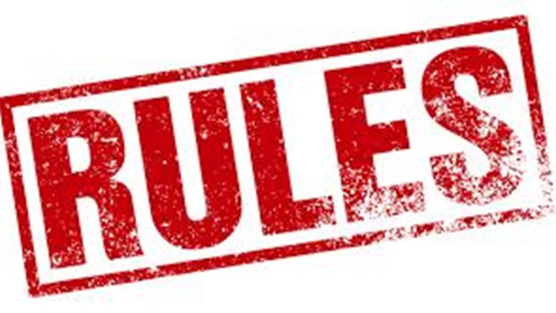 2019 RULES NOW POSTED