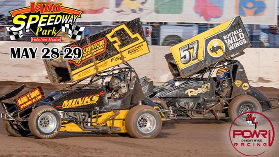 Memorial Weekend Opening for POWRi Desert Wing Sprint Series at Vado