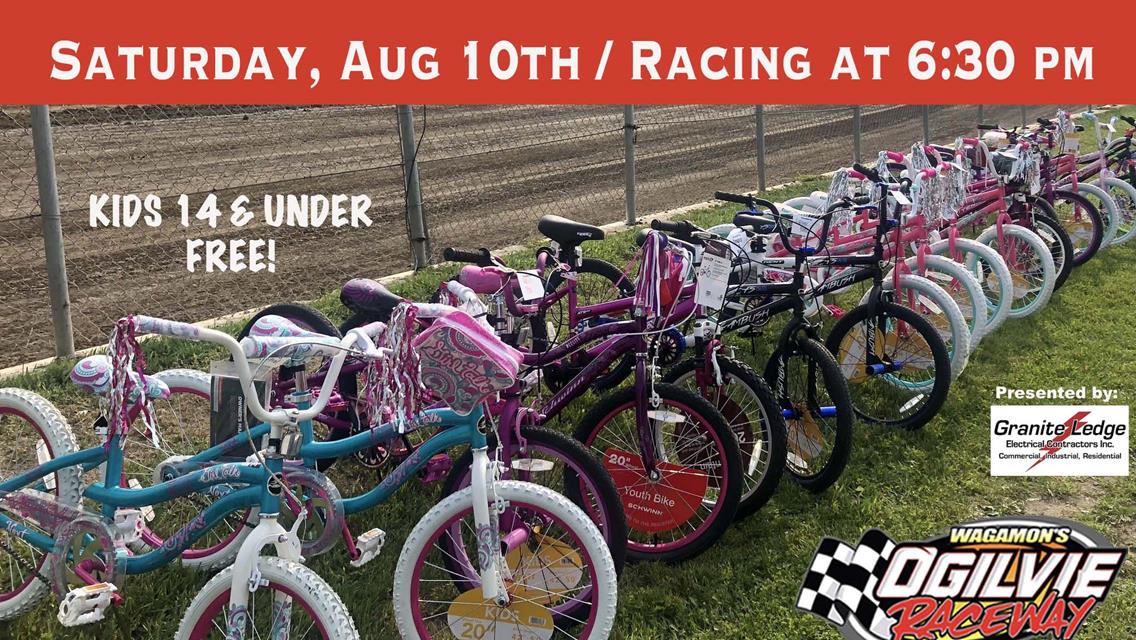 Kids Bike Giveaway Saturday, Aug 10th