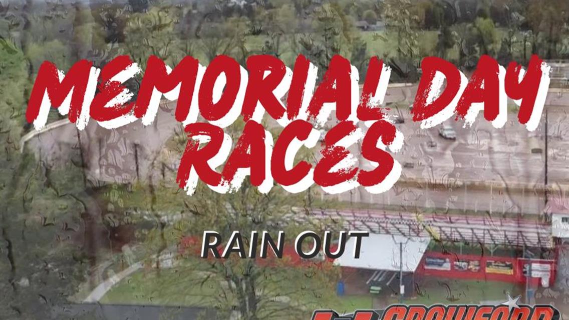 Memorial Day Races-Rain Out