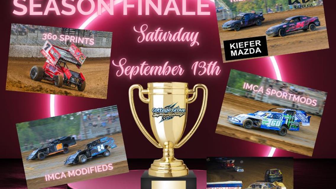 FINAL RACE OF THE SEASON THIS SATURDAY, SEPTEMBER 13TH!!