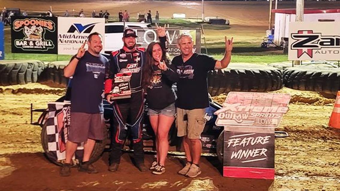 Jake Swanson Shines at Spoon River Speedway with POWRi WAR/Xtreme Sprints