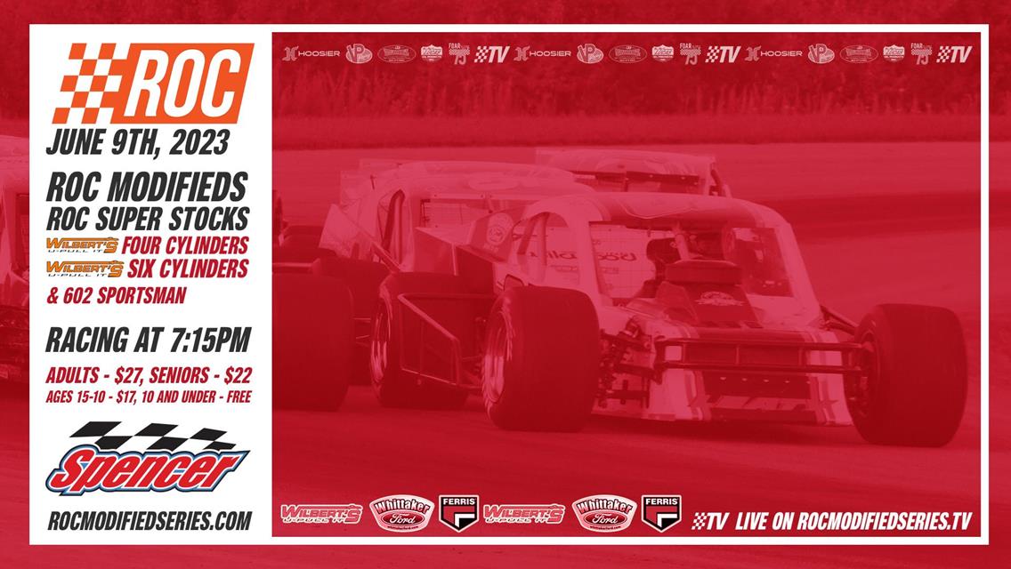 68th SEASON OF RACING AT SPENCER SPEEDWAY READY TO GO WITH “FAST 40” 40-LAP $4,000-TO-WIN RACE OF CHAMPIONS MODIFIED SERIES OPENER, FRIDAY, JUNE 9