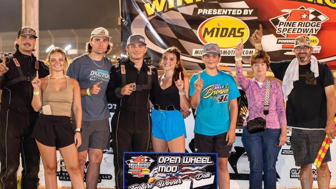 Parker Price added his fourth Sportsman Modified victory of the season on Saturday, July 5 at Pine Ridge Speedway.