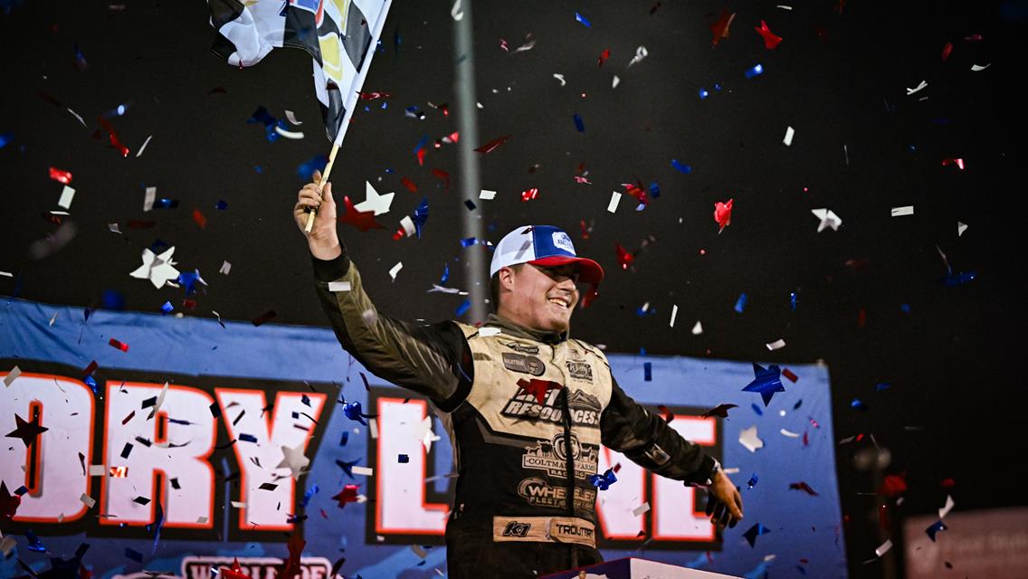 Troutman Breaks Through for First World of Outlaws Victory at I-55