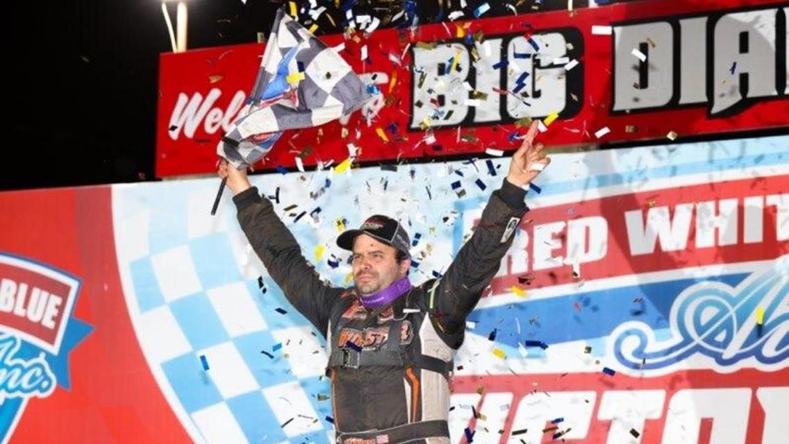 Anthony Perrego scores first career Super DIRTcar win at Big Diamond