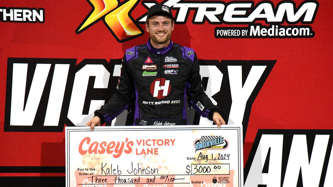 Kaleb Johnson Captures First Career Knoxville Raceway Victory During