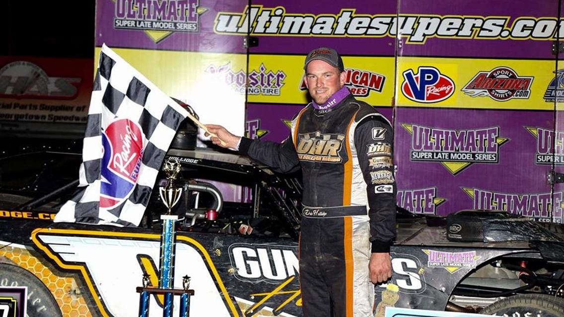 No Denying Dale: Hollidge Emerges From Battle With Rick Eckert To Win Thursday Nights Ultimate Super Late Model Series First State 40 at Georgetown Sp