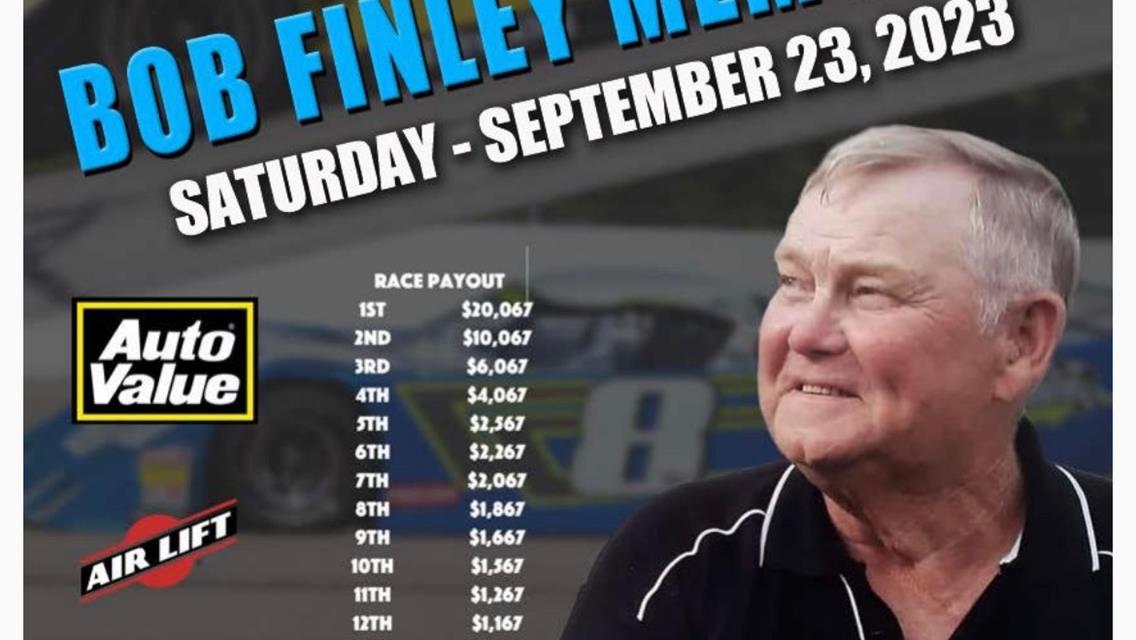 Special Announcement from the Finley Family regarding 2023 Bob Finley Memorial