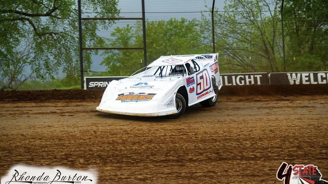 Springfield Raceway (Springfield, MO) – 4 State Dirt Late Model Series – April 26th, 2025. (Rhonda Burton Photography)