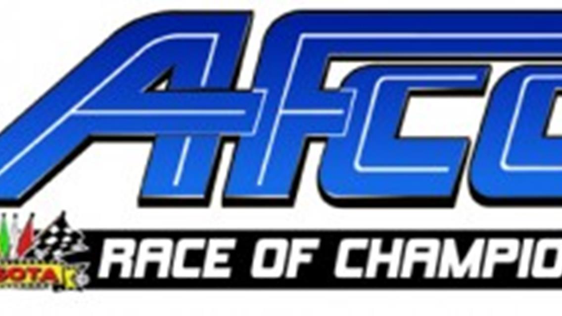 WISSOTA and AFCO Continue the Race of Champions Partnership