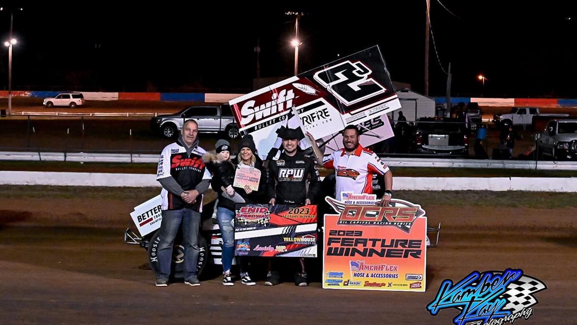 Blurton hangs on for first OCRS victory at Enid