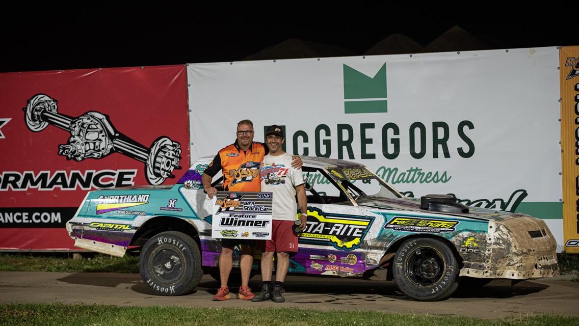 Gustin, Dhondt, and May go back-to-back on Midwest Liquid Systems Night at the Marshalltown Speedway