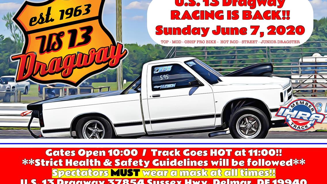 Spectators To Return To US 13 Dragway &amp; Delaware International Speedway This Weekend For Racing Events!