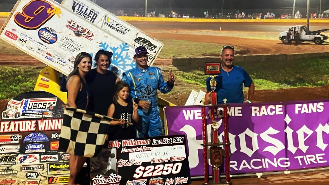 HAGAR HUSTLES TO SECOND USCS WIN OF THE SEASON AT BUCKSHOT SPEEDWAY