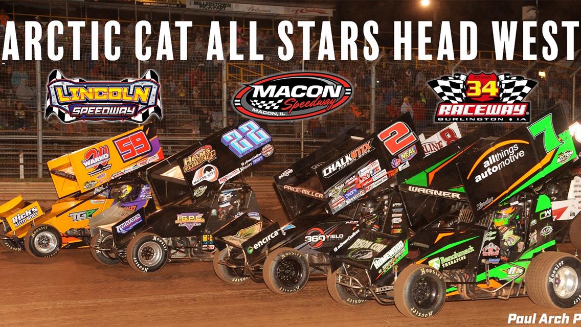 Headin’ West; Arctic Cat All Stars will visit Illinois and Iowa during three-race road trip