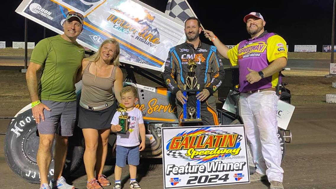 Phil Dietz Takes ASCS Frontier Win At Gallatin Speedway