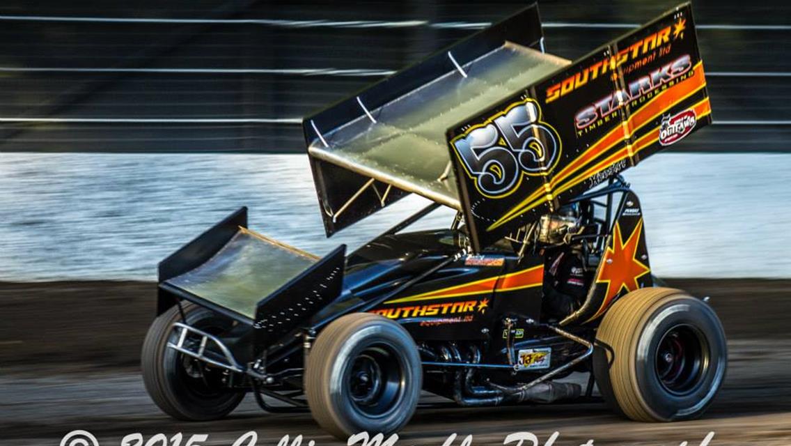 Starks Battles Back from High Draw During Opening Weekend at Winter Heat Sprint Car Showdown