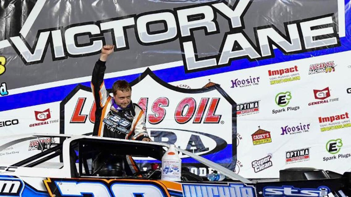 Sanders wins MLRA thriller at Lucas Oil Speedway