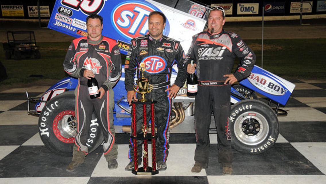 Donny Schatz, Jason Sides, Kraig Kinser