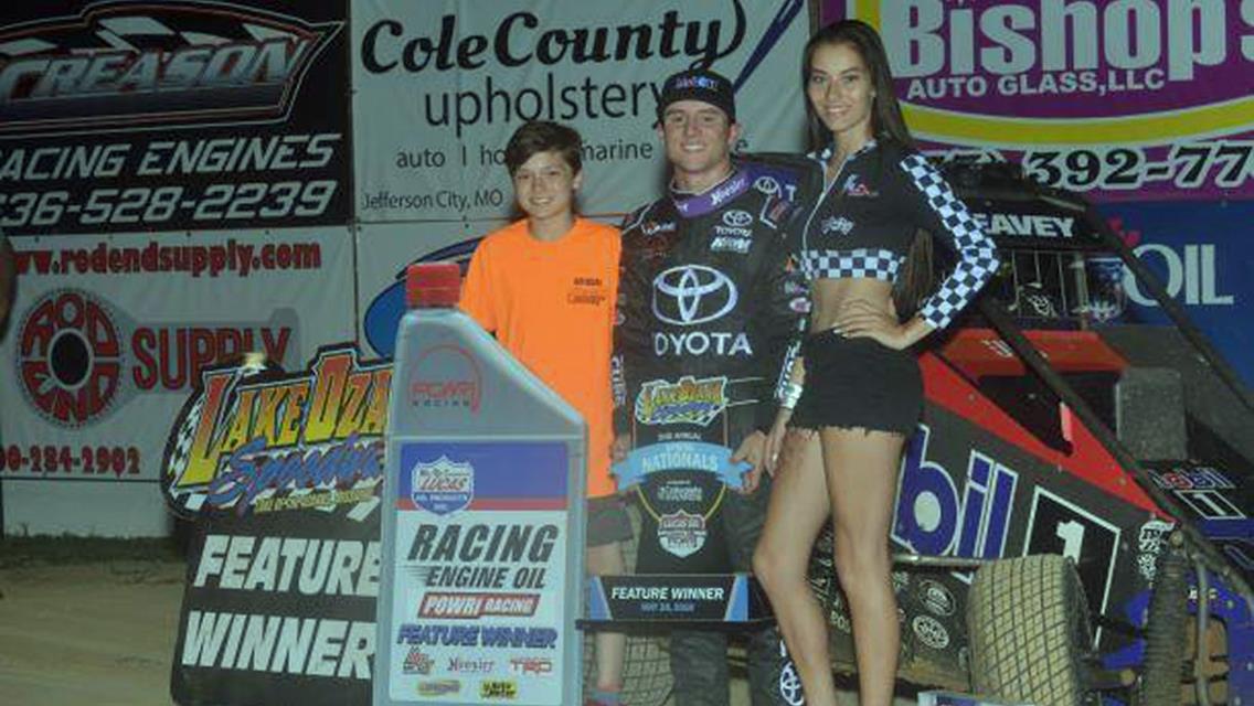 Seavey strikes in POWRi Midgets at Lake Ozark Speedway