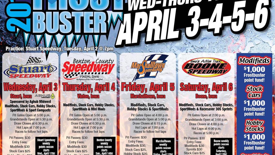 Frostbuster Week programs feature four IMCA divisions