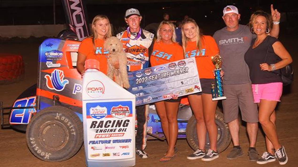 Karter Sarff Shines at Valley Speedway with POWRi National &amp; West Midget Leagues