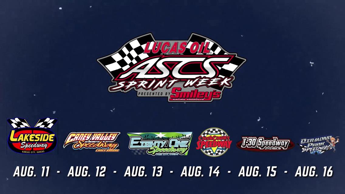 Event Info: Lucas Oil ASCS Sprint Week Powered by Smiley’s Racing Products